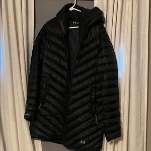 Under Armour Women's Black Hooded Packable Puffer Coat